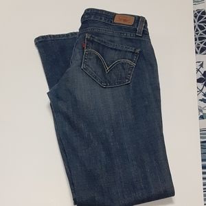 Levi's flare blue jeans